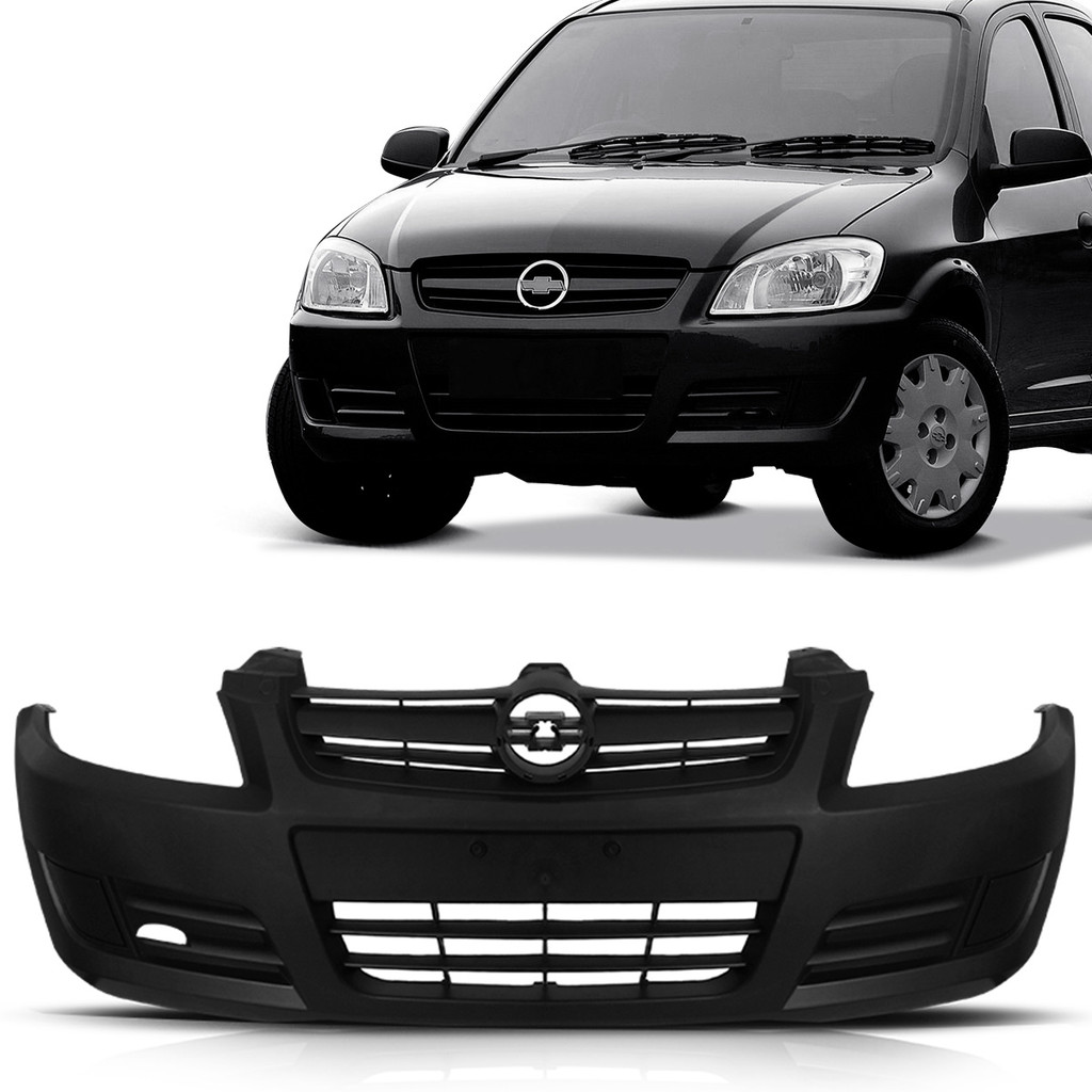 Parachoque Dianteiro Celta 2006 2007 2008 2009 2010 2011 Preto Texturizado em Oferta na Shopee