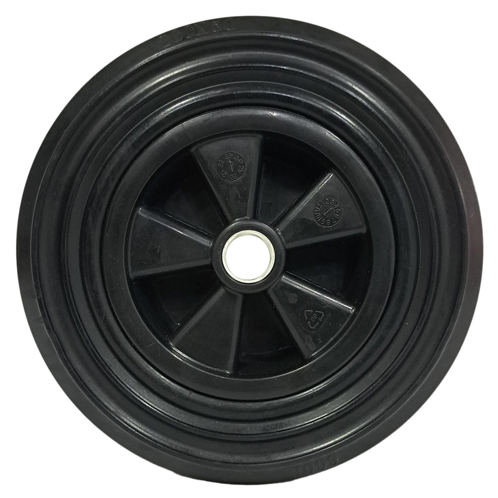 Roda Com Furo Passante Para Rodízio Container Plástico - 8''