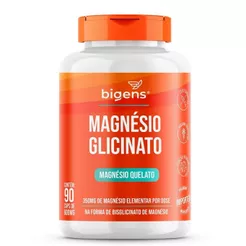 Magnésio Glicinato - 90 Cápsulas - Bigens