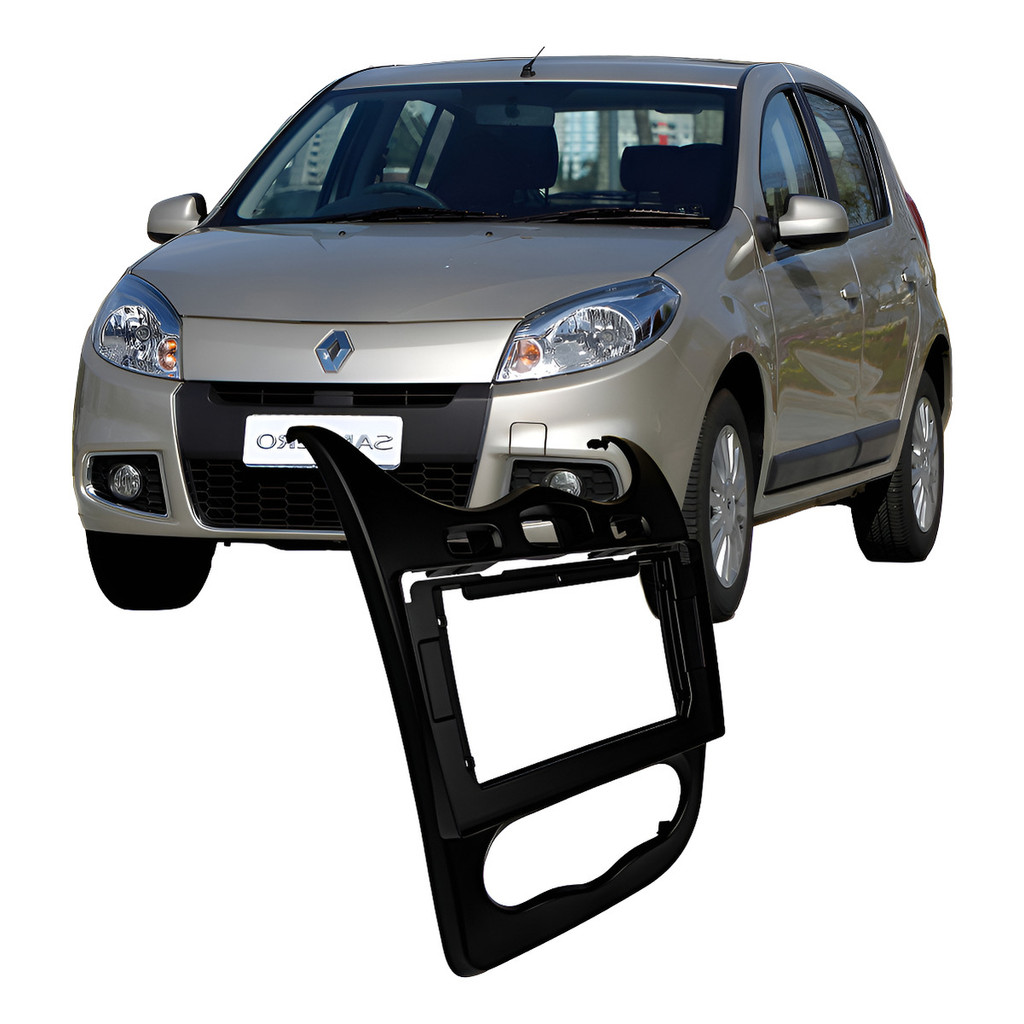 Moldura Multimidia 10.1 Polegadas Renault Sandero 2012 A 14 em Oferta na Shopee