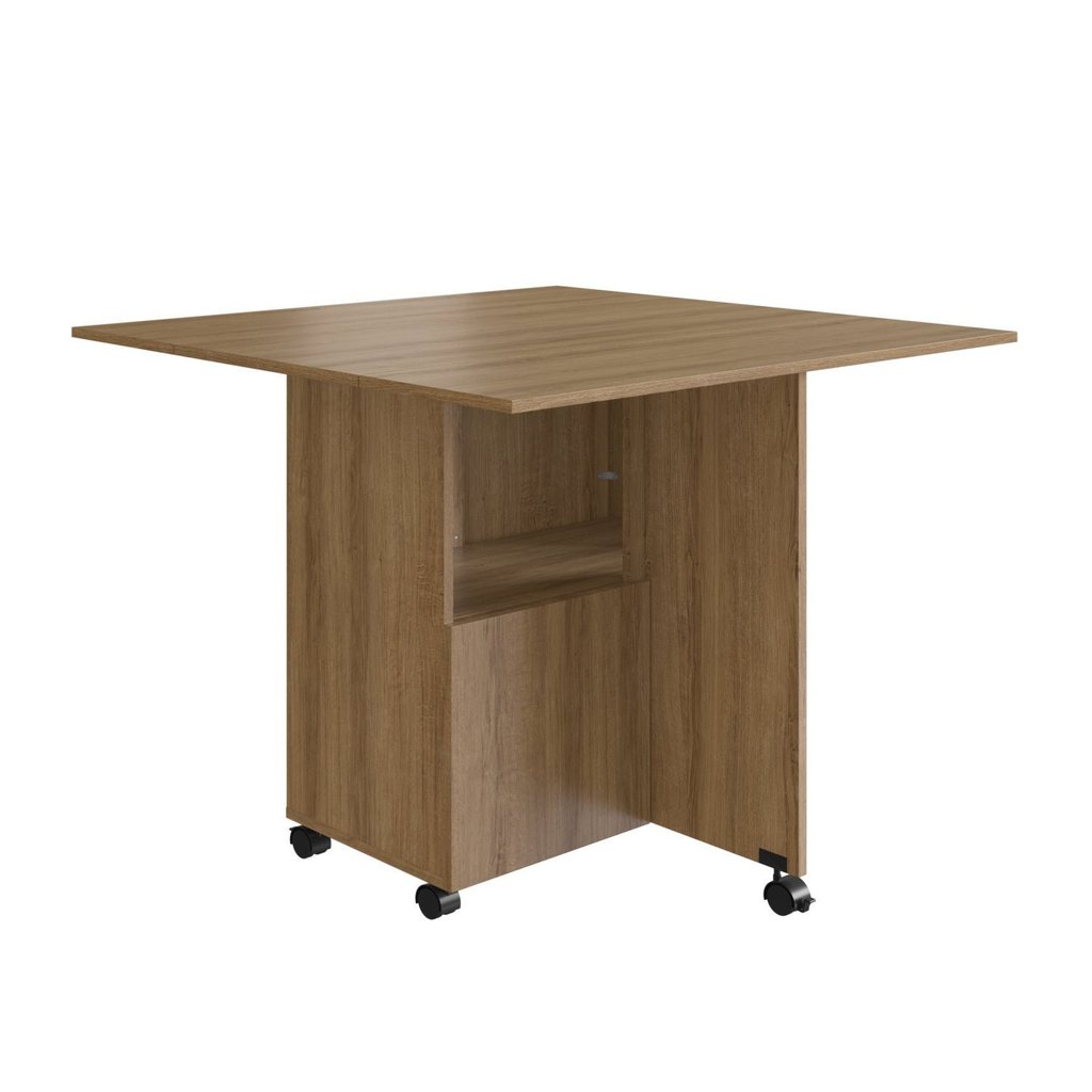 Mesa 90x90cm Tampo MDP Dobrável Mel