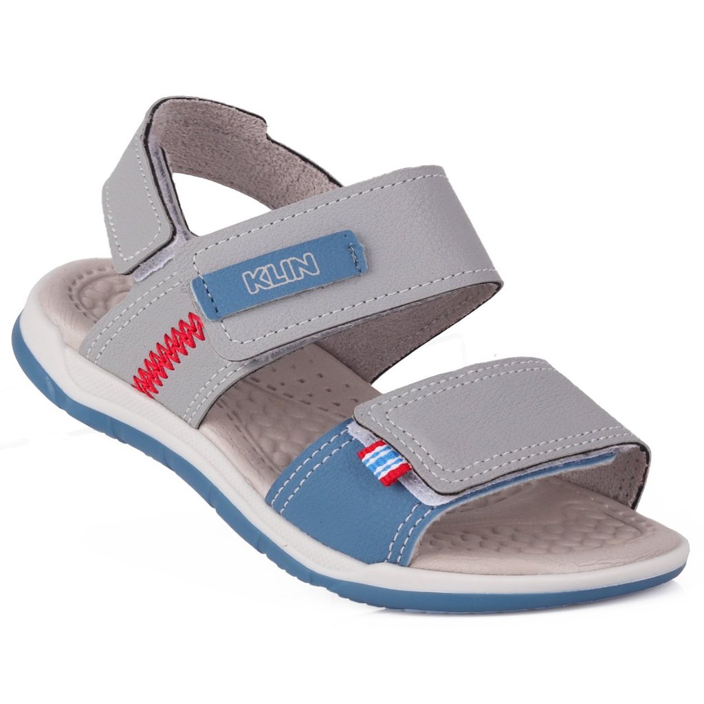 Sandália Papete Klin Original Anatômica e Confortável Com Velcro Duplo Voltas as Aulas - Cinza em Oferta na Shopee