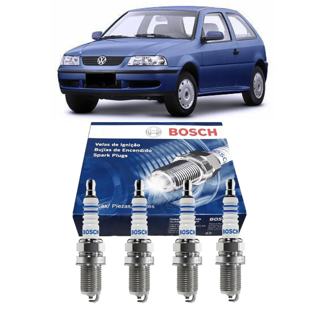 Vela de Ignição Volkswagen Gol MI G3 1.0 1.6 1.8 8V 1996-2005 Bosch SP05 F000KE0P05 Original Alta Qualidade Envio Rápido