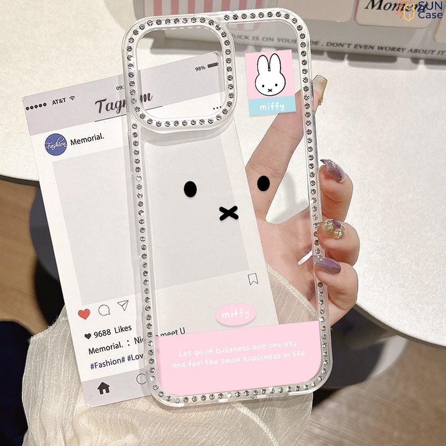 Capinha Para iPhone 15 14 13 12 11 XR Pro Capa Ce Celular Normal Com Diamante Glitter Transparente SZK 1006