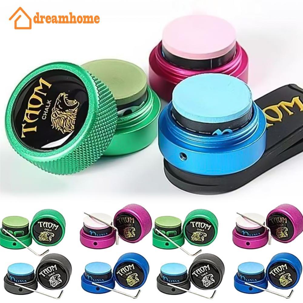 DREAMHOME 1PC Forte Magnético Mudo Redondo Metal Giz Caixa De Armazenamento Portátil Acessórios Bilhar C1T8