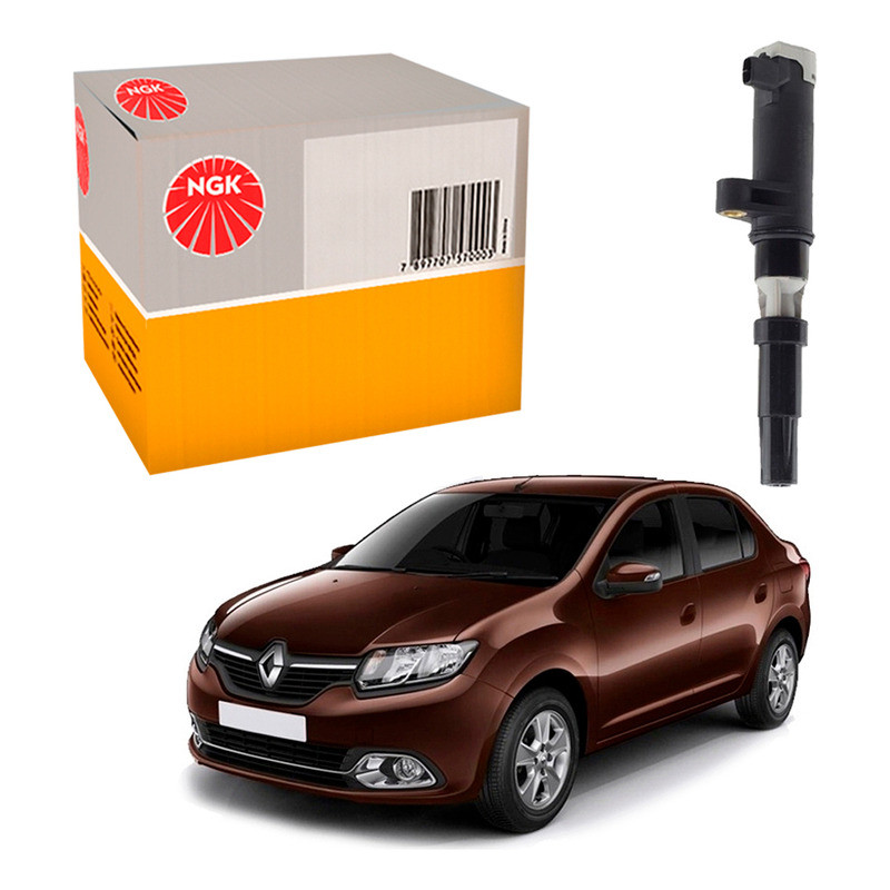 1 Bobina Ignição Ngk Renault Logan 1.6 16v K4m 2014 A 2016