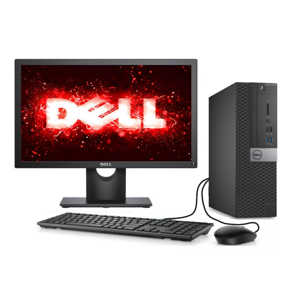Desktop Optiplex Dell 7040 Core I7 6a i7-6500U Monitor Dell E1916h Memória Ram8gb Armazenamento 240gb Windows 11 Pro