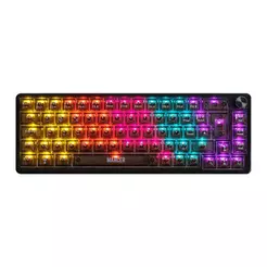 Teclado Mecanico Mancer Black Ghost V2, Rainbow, Switch Huano Vermelho, MCR-BKG-RBW02