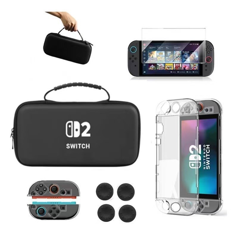 Novo Bolsa KIT Para Todo Switch 2,*Capa + Bolsa + Pelicula* para Nintendo Switch 2 em Oferta na Shopee