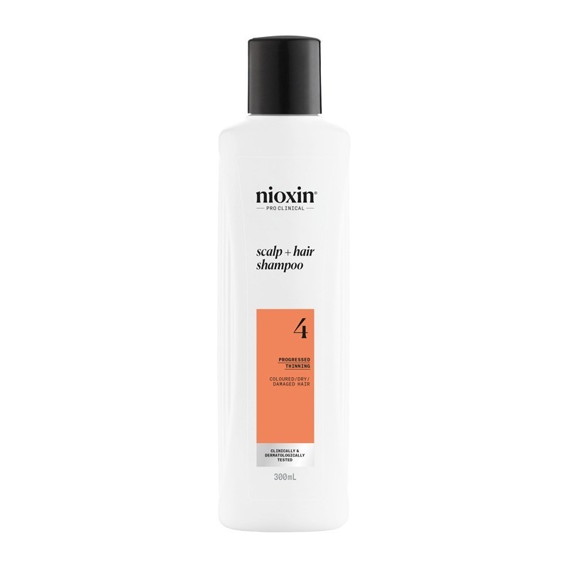 Shampoo Nioxin Sistema 4 300ml - Para Cabelo Colorido Afinamento Avançado