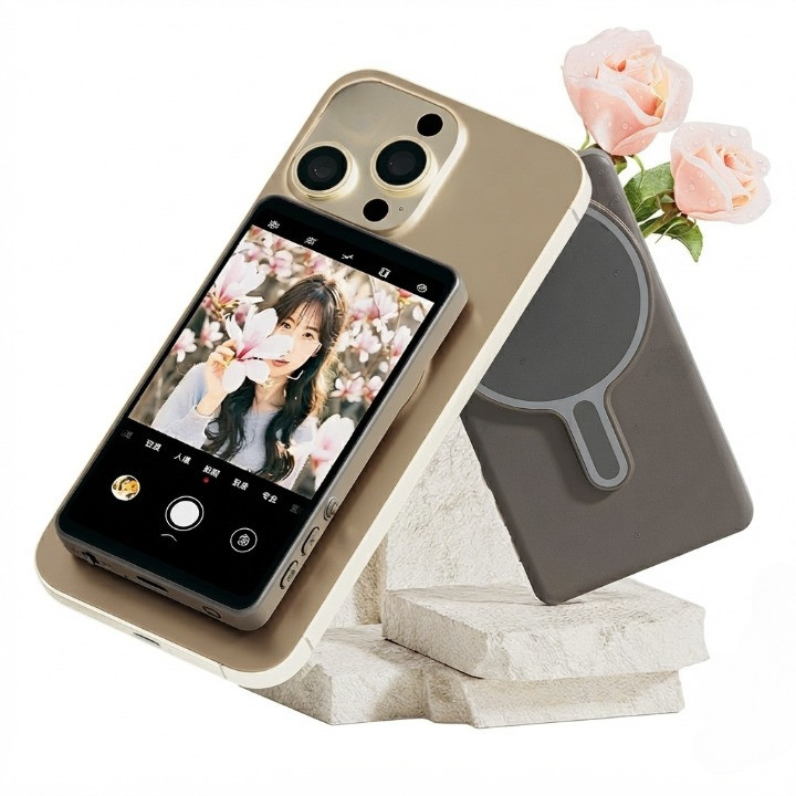 Tela Monitor Externo para Celular Tela 4" Magnética para Gravação e Lives Maquinas 