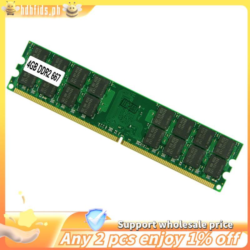 Para Computador Desktop Compatível DDR2 4GB 240PIN Memória RAM PC2-5300 667MHz Módulo De Alta Frequência Grande Capacida