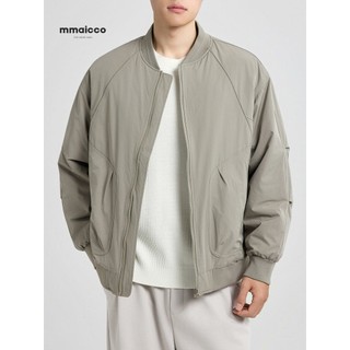 Momaike Roupas Masculinas Gaozhi Commuter Jaqueta de Gola de Beisebol Masculina 2026 Primavera Nova Jaqueta Masculina Si