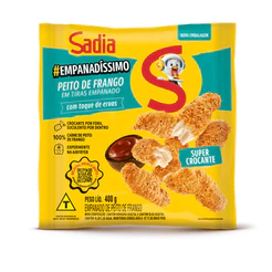 Sadia Empanado de frango peito em tiras temperado Empanadíssimo 400g