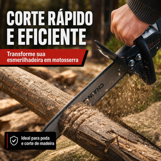 Kit Adaptador De Motosserra Para Esmerilhadeira De Aço 12 Polegadas envio imediato
