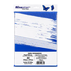 Papel Fotográfico COM ADESIVO 50Fls Glossy 130g A4 - MASTERPRINT