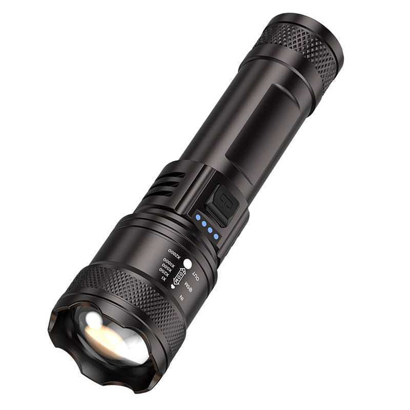 Lanterna Tática Profissional LED Recarregável para Aventuras e Emergências