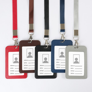 Porta-cartões de PU, porta-cartões de identificação de trabalho, porta-crachás, crachá de funcionário, porta-cartões de 