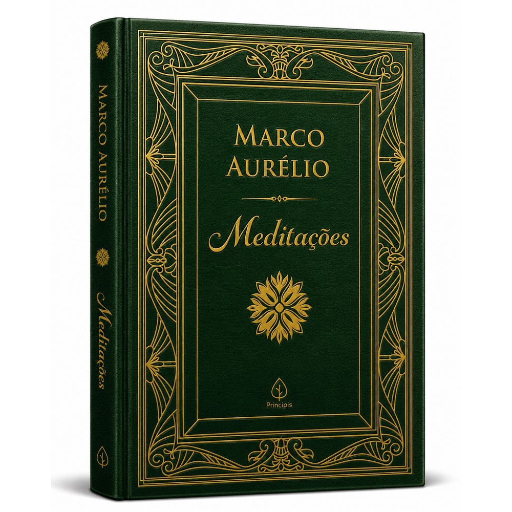 Livro Meditações - Edição Especial de Luxo Almofadada com Bordas D