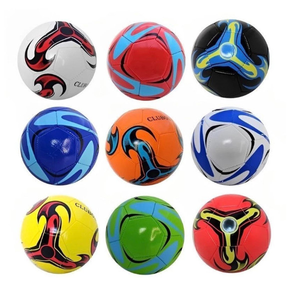 Kit 10 Bola Futebol de Campo /Quadra COLORIDO Tamanho Oficial Costurada Número 5 couro sintético