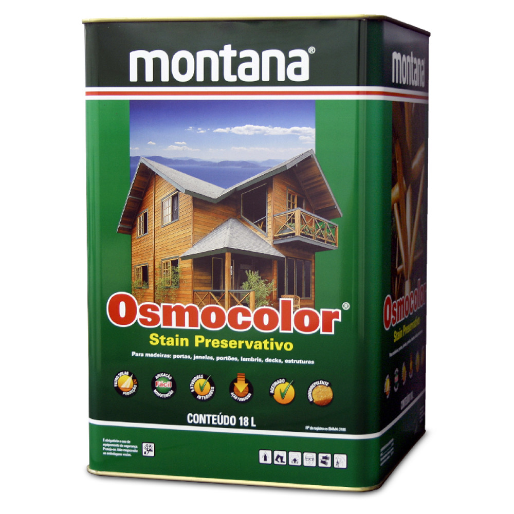 Verniz Stain Osmocolor Nogueira 18L Montana