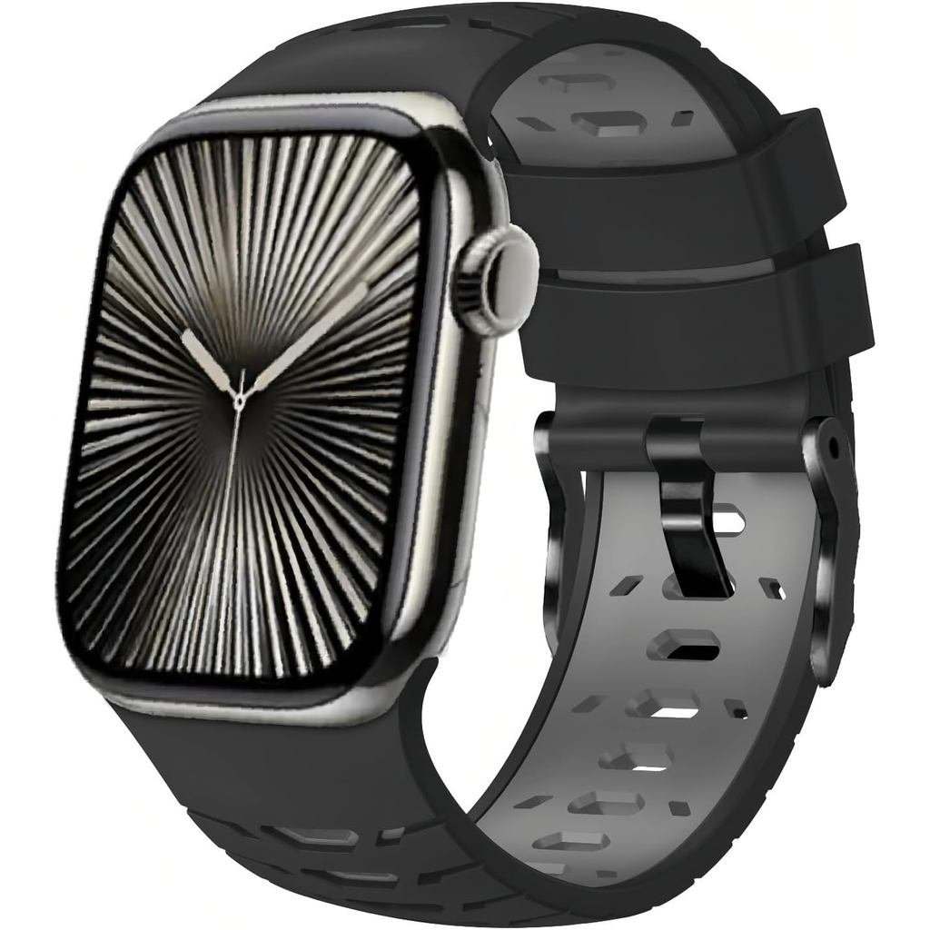 Pulseiras de Silicone para Apple Watch Ultra 2/Ultra/11/10/9/8/7/6/5/4/SE, Pulse