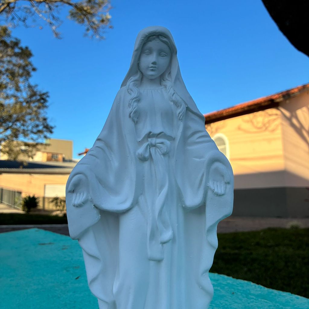 Kit 4 Imagens Nossa Senhora Das Graças 30cm/Gesso Cru — imagem 2 de 2
