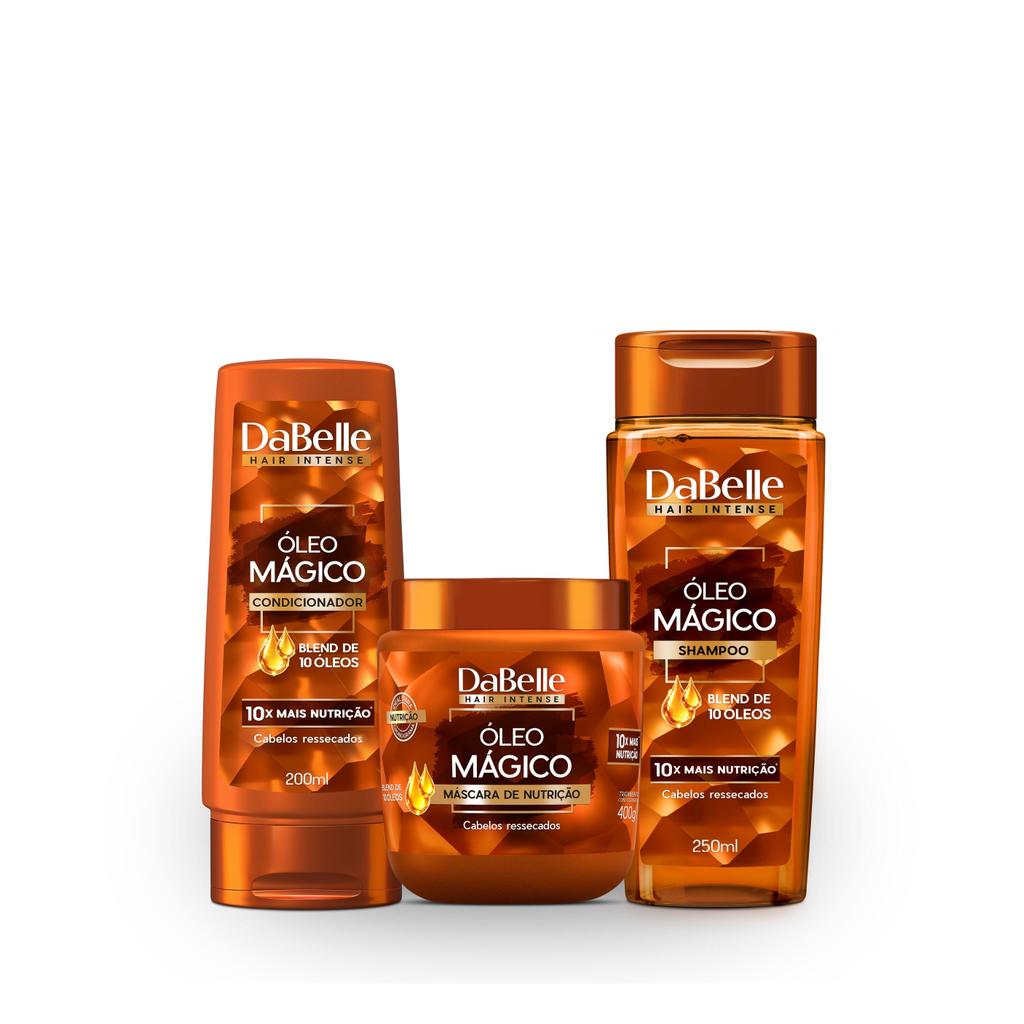 Kit Óleo Mágico DaBelle Hair - 3 Produtos