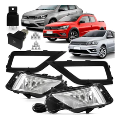 Kit Farol Auxiliar Saveiro G7 Gol Voyage G8 Original Branco