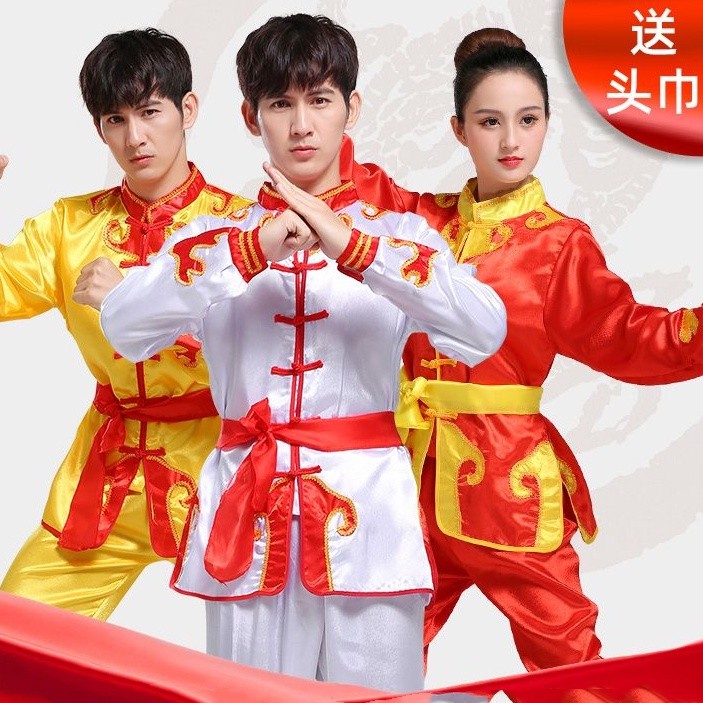 [YCF] [Roupas prontas] Roupas de bateria masculinas e femininas, ternos de roupas de prática chinesa, de tambor d