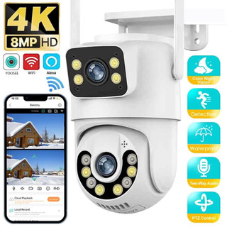 Câmera De Segurança Lente DuplaYOOSEE IP66 Wi-Fi 360° Sensor Movimento Visão Noturna 2 em…