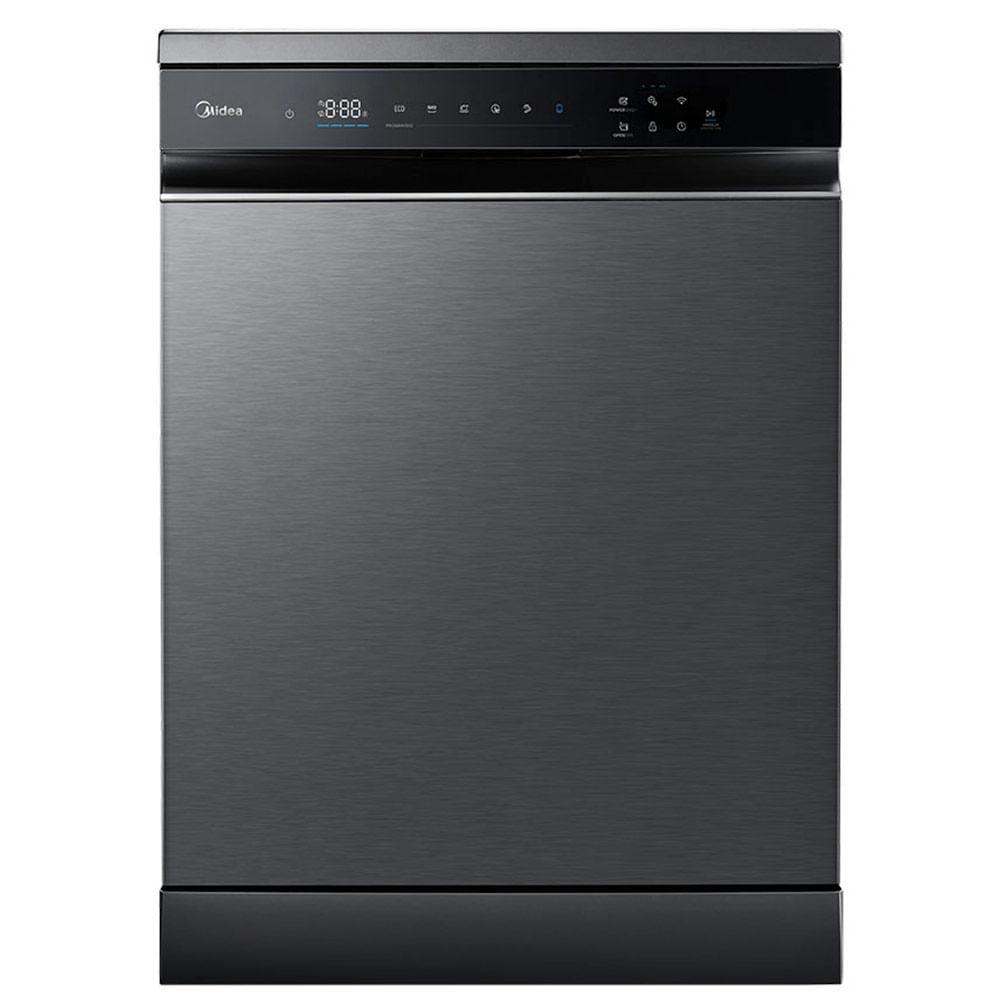 Lava-Louças Midea SmartHome Black Inox com 16 Serviços, 09 Programas de Lavagem e Função Open Dry - MDWEF1633GS