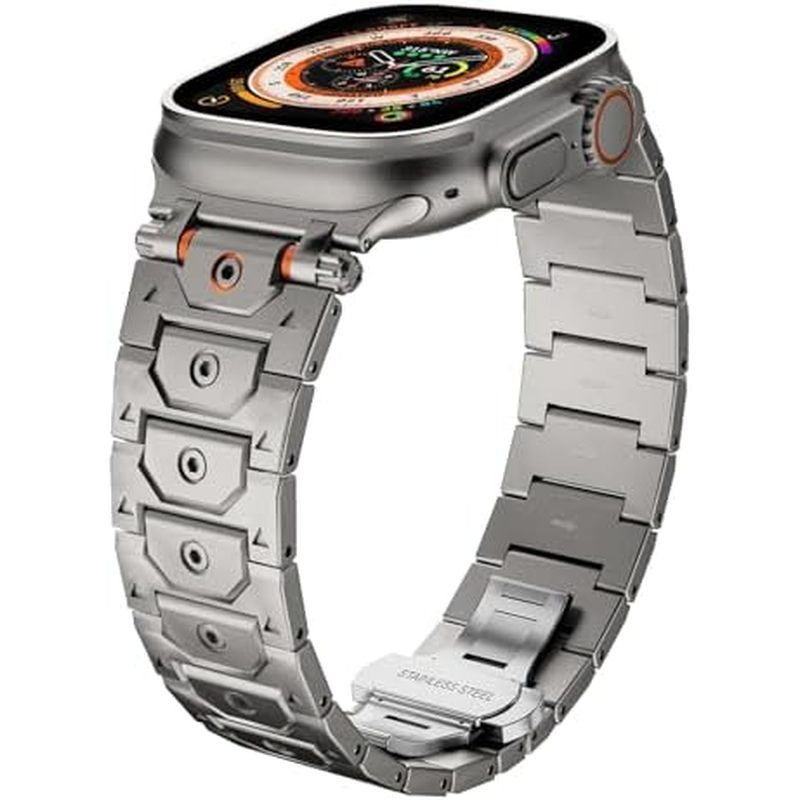 Pulseira VeveXiao Metal Link Compatível Com Pulseiras Apple Watch 49mm 46mm 45mm
