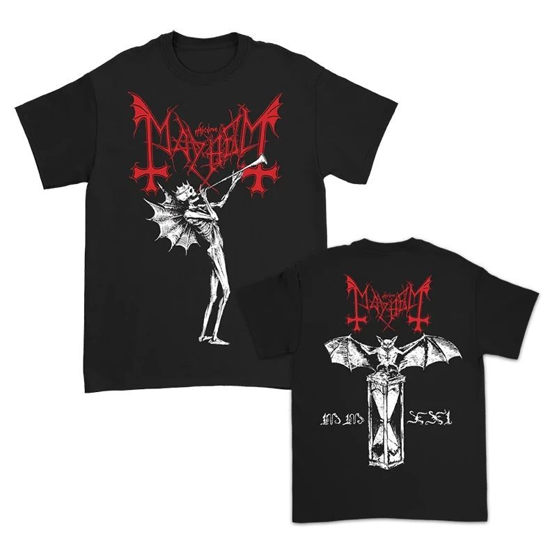 Camiseta Gravura Banda Heavy Metal Y2K Goth Vintage Oversized Confortável Moderna Estilosa Streetwear