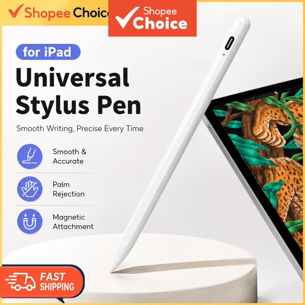 Caneta Stylus Ativa para iPad Apple Pencil 2a Geração com Rejeição de Palma para