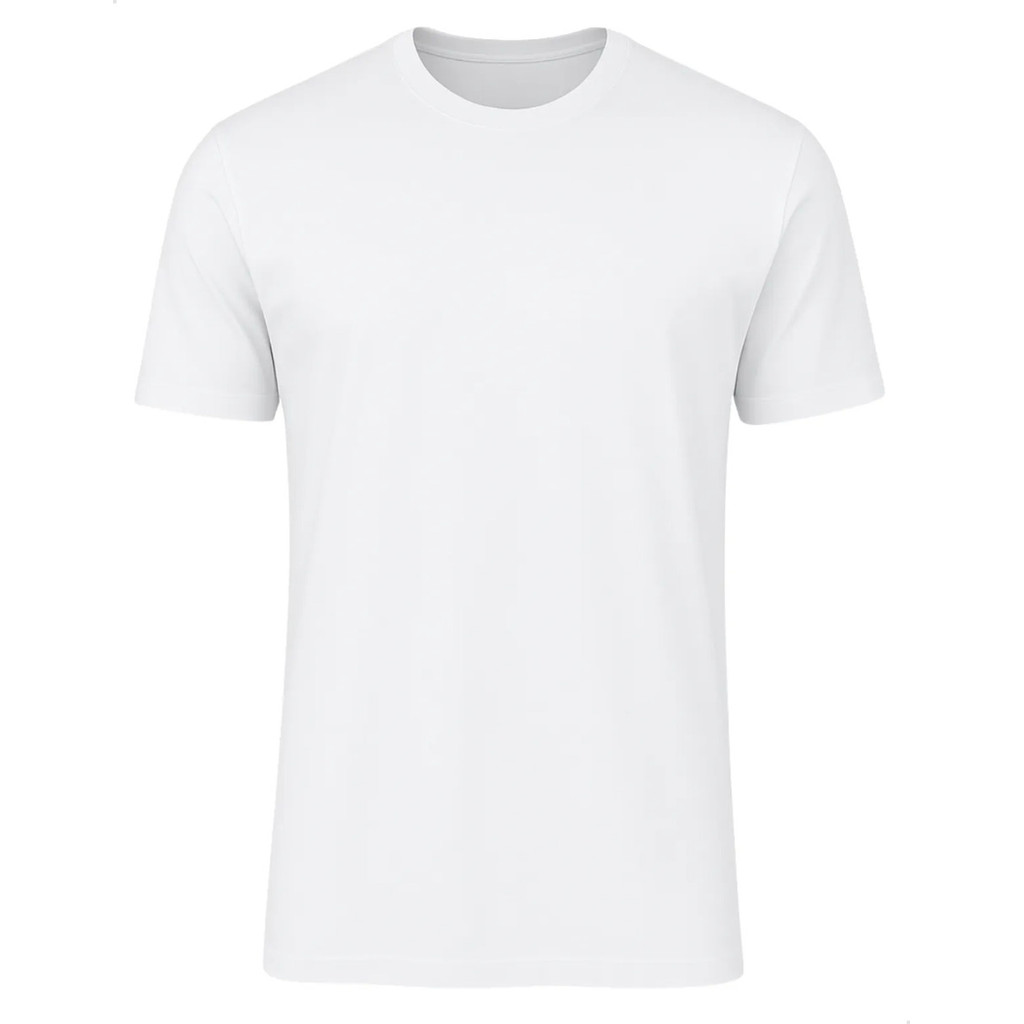 Camiseta Branca Unissex 100% Algodão Básica Premium Manga Curta Casual