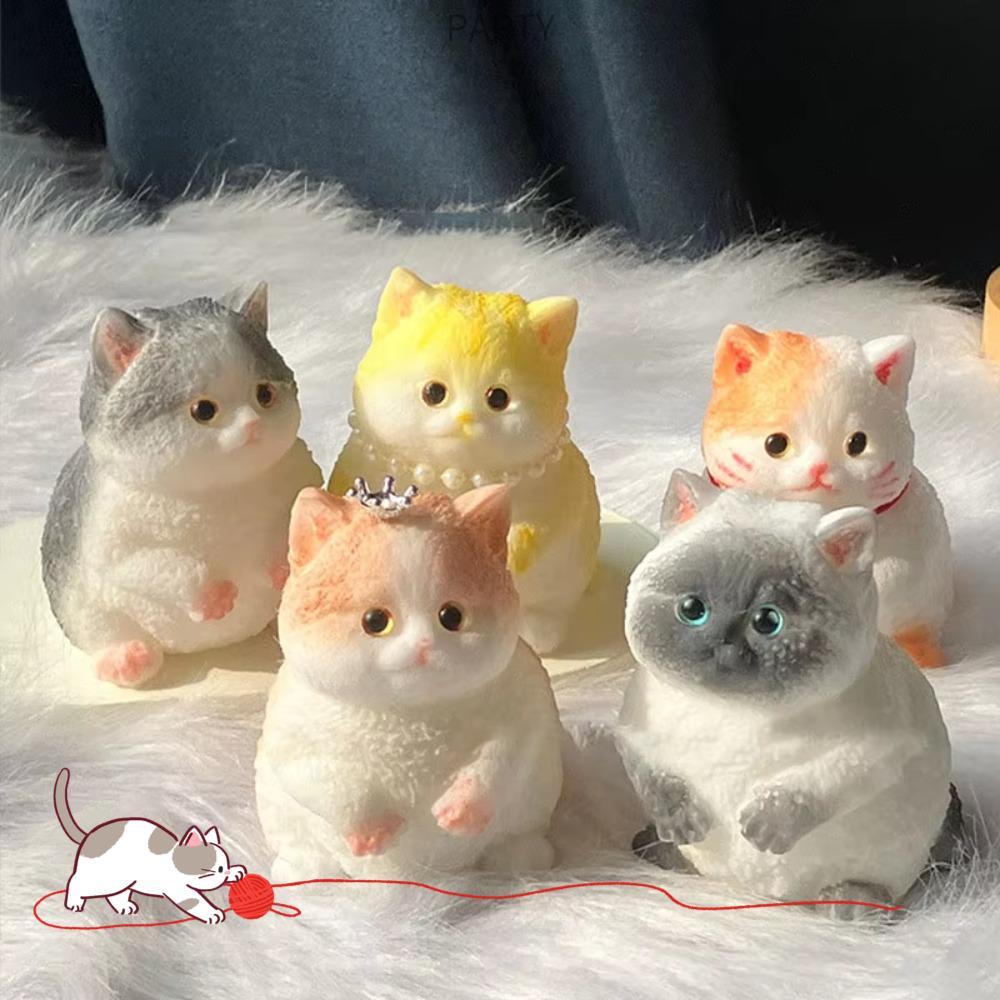 Brinquedos Macios Do Aperto Gato Da Festa , Brinquedo Bonito Alívio Estresse Recuperação Lenta , Com De Beliscar Superfí
