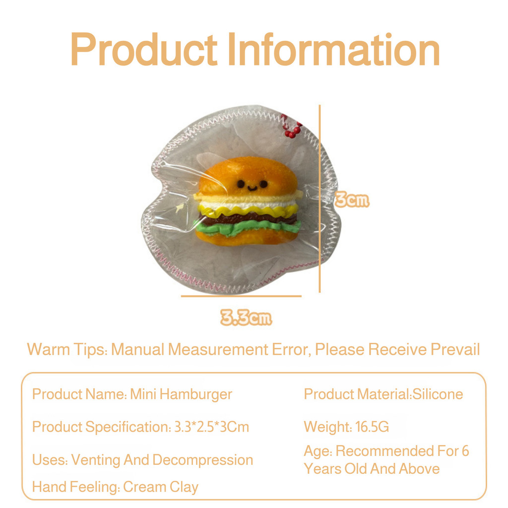 [Design Realista] Série de brinquedos em miniatura de comida, brinquedos macios para apertar/Brinquedo/Antiestresse/Deco
