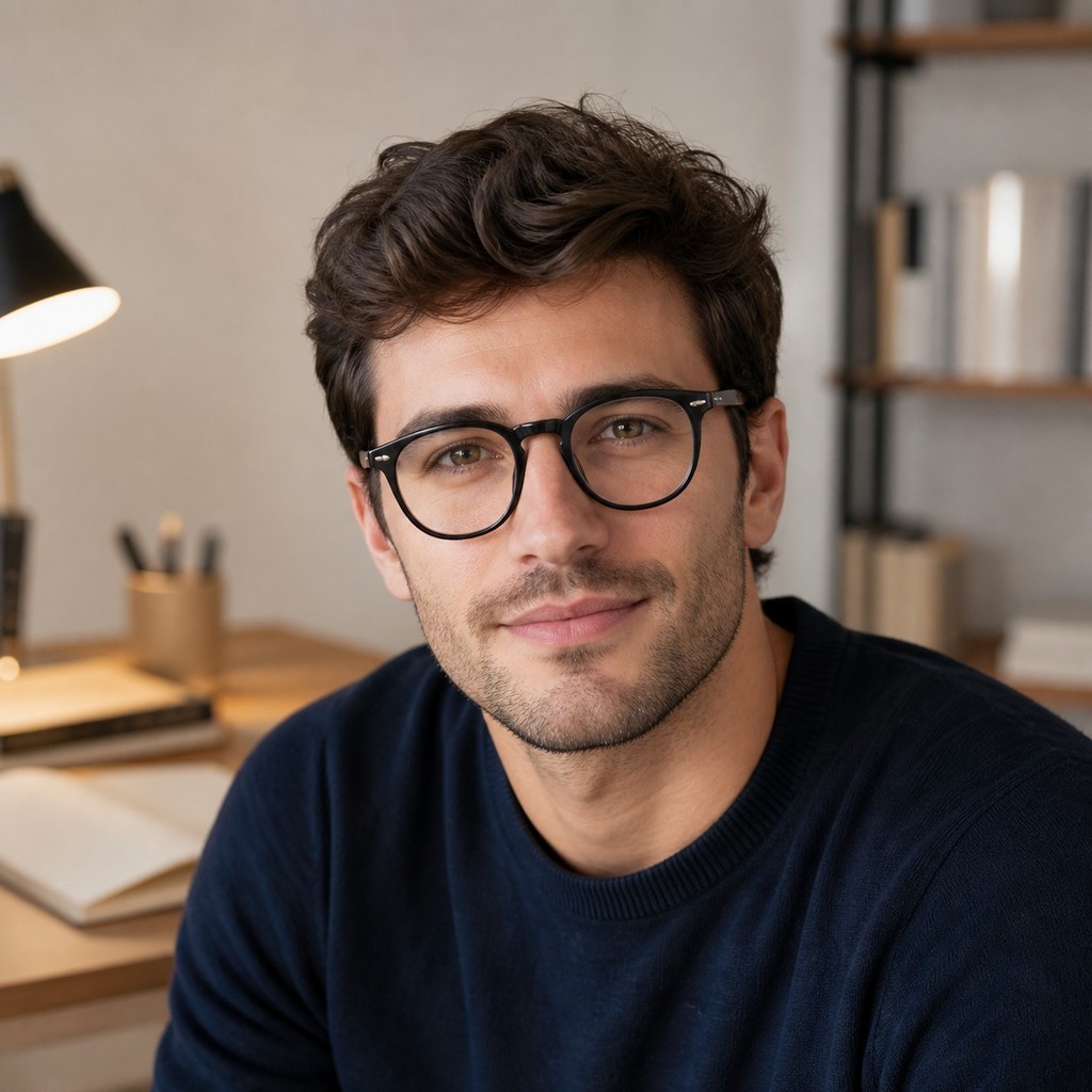 Óculos Sem Grau Redondo com Lentes Transparentes