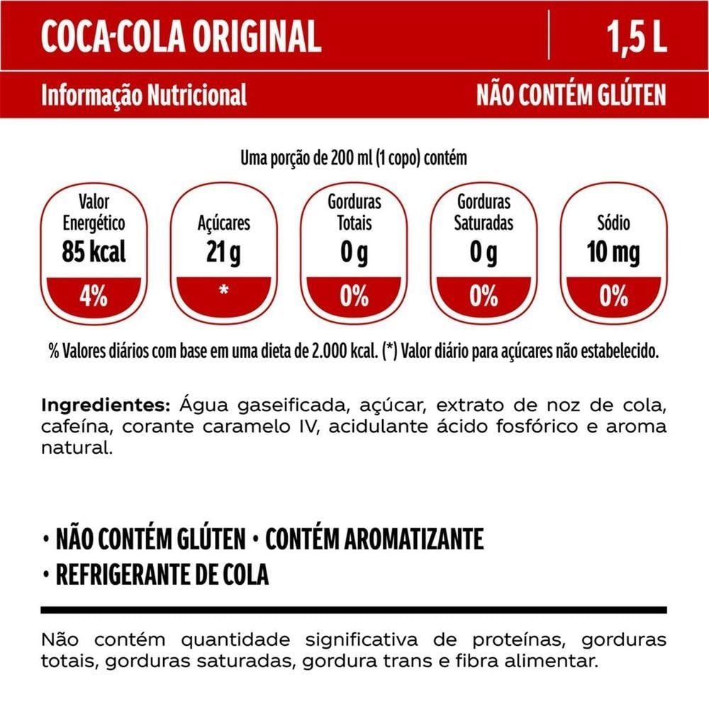 Coca-Cola Refrigerante Original Pet 1.5L · foto 2