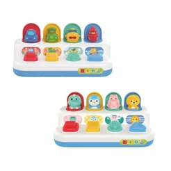 Brinquedo Interativo Bebê Aperta Pula Educativo Sensorial Pop Up Esconde-Esconde Pique Maxi Baby