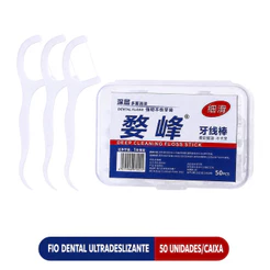 KIT 50PÇS Fio Dental Picks Palitos Dentes Vara Dente Escova De Limpeza Interdental Pick Oral Higiene Cuidado