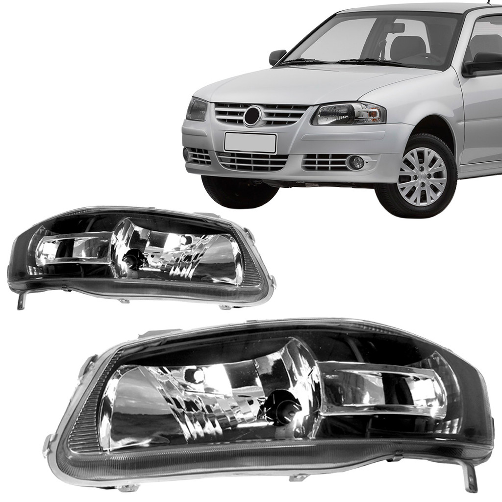 Par Farol Gol G4 2006 2007 2008 2009 Máscara Negra Power