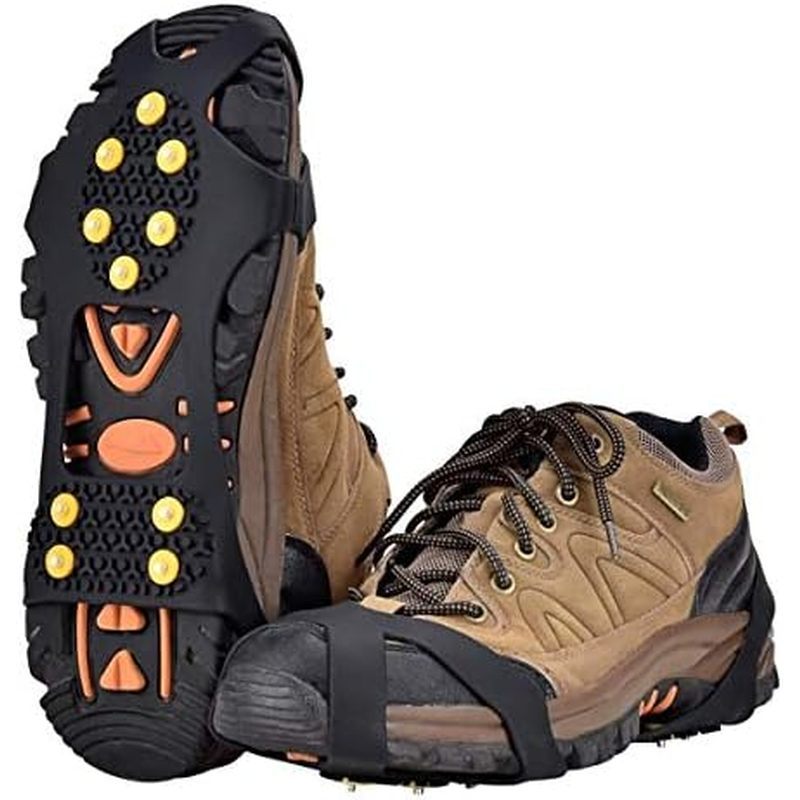 Aliglow Ice Cleats Crampons Para Sapatos E Botas – Punhos De Tração Em Aço De Neve