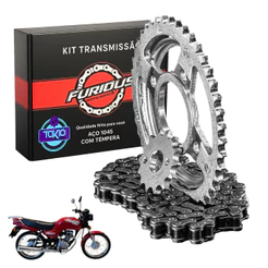 Kit Relação CG 125 1989 A 1999 Titan Transmissão FURIOUS
