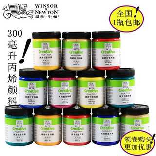 Winsor Newton Tinta Acrílica 300ml Comercial Criativo Pintura de Parede Graffiti Pintura Tecido À Prova D 'Água Tinta Ac