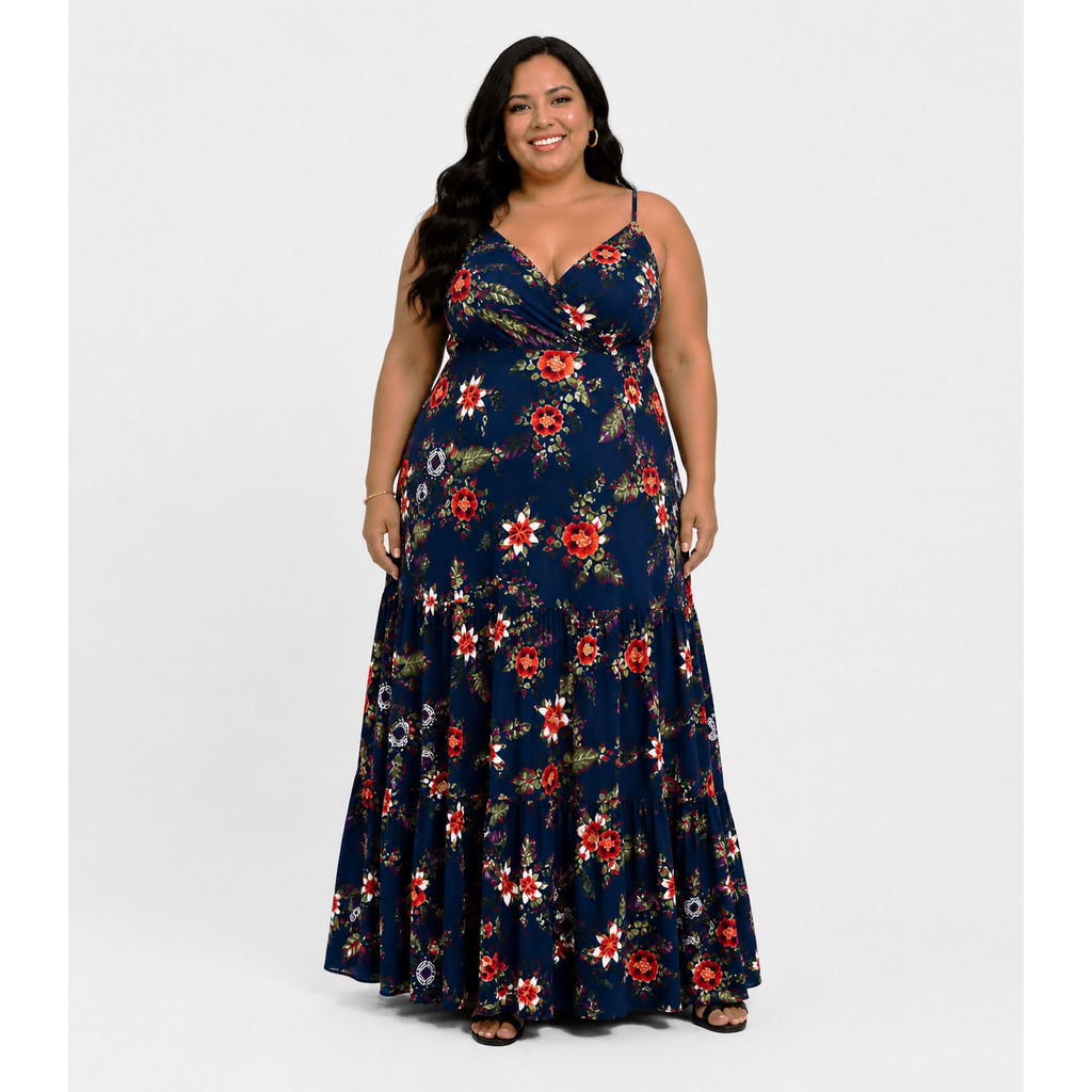 Vestido Feminino Longo De Alcinha Midsize Select Azul