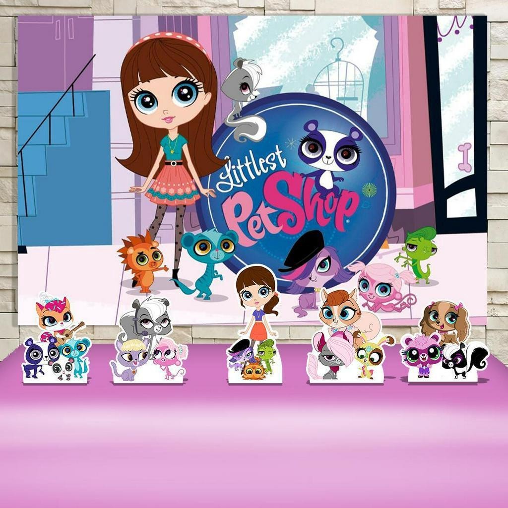 Festa Aniversário Littlest Pet Shop Cenários Kit Prata