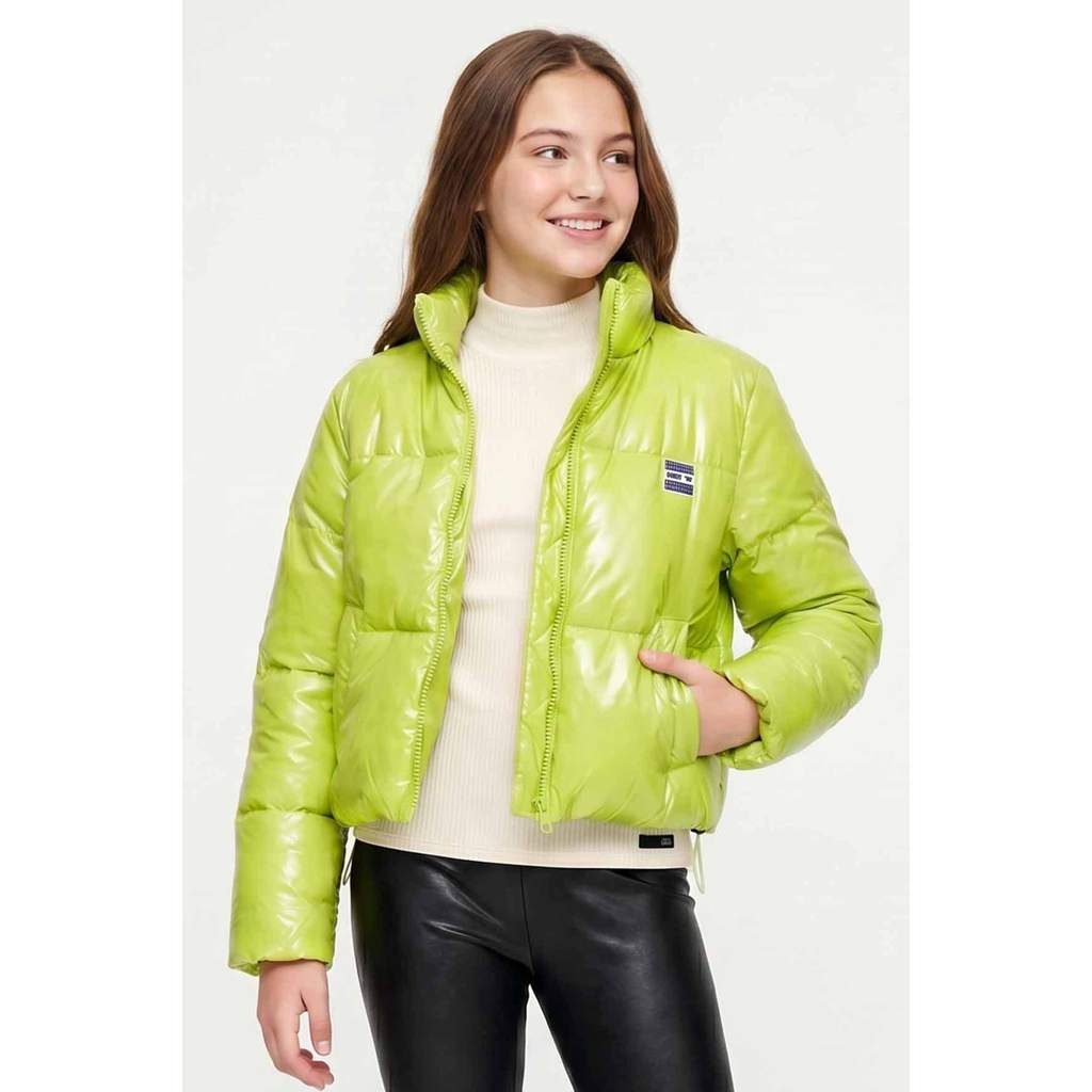 Jaqueta Puffer Juvenil Menina Beats Verde
