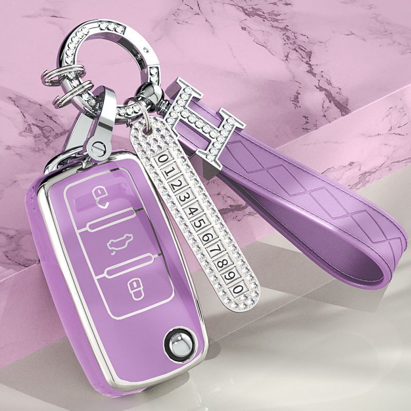 Estoque pronto Volkswagen Driving Key Cover Dedicado Shell Protetor Fivela Bolsa de Carro Dobrável Confortável Luxo Moda